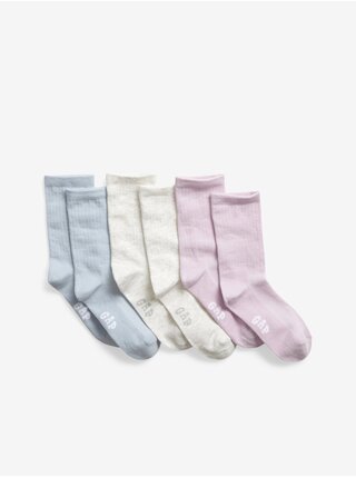 Súprava troch párov dievčenských ponožiek GAP