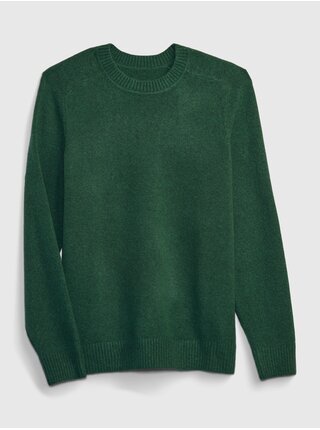 Zelený pánský svetr s příměsí vlny GAP