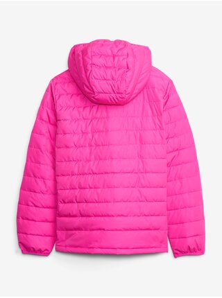 Ružová dievčenská prešívaná bunda GAP ColdControl