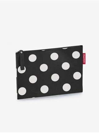 Černá dámská kosmetická taška s puntíky Reisenthel Case 1 Dots White