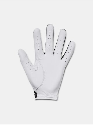 Bielo-čierne pánske športové rukavice Under Armour UA Iso-Chill Golf