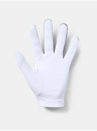 Bílo-šedé pánské sportovní rukavice Under Armour UA Medal Golf 