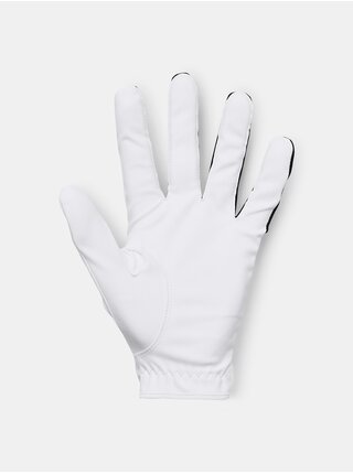 Bielo-čierne pánske športové rukavice Under Armour UA Medal Golf