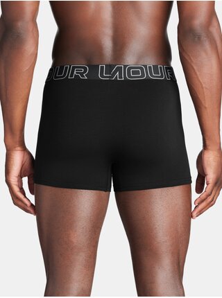 Sada pánskych boxeriek v čiernej farbe Under Armour UA Performance Cotton 3in