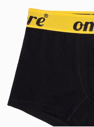 Žlto-čierne pánske boxerky Ombre Clothing