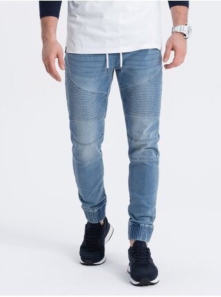 Modré pánské džíny Ombre Clothing