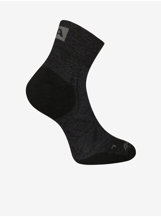 Černé sportovní ponožky z merino vlny ALPINE PRO Derere