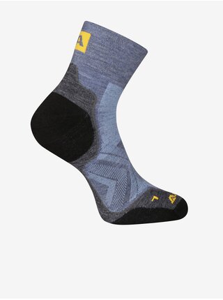 Čierno-modré športové ponožky z merino vlny ALPINE PRO Derere