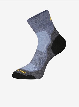 Černo-modré sportovní ponožky z merino vlny ALPINE PRO Derere