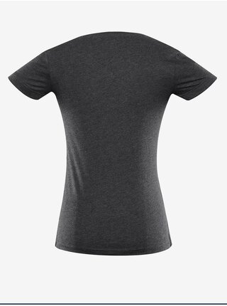 Tmavě šedé dámské sportovní tričko s potiskem ALPINE PRO Nega