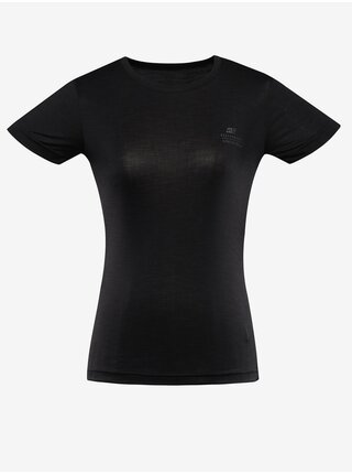 Čierne dámske športové tričko ALPINE PRO Basika
