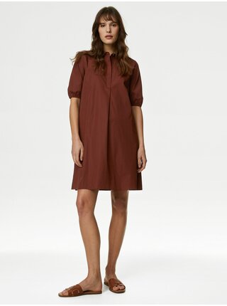 Hnědé dámské mini šaty Marks & Spencer 