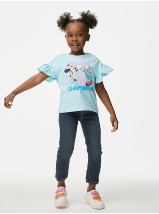 Světle modré holčičí tričko Marks & Spencer Minnie Mouse™