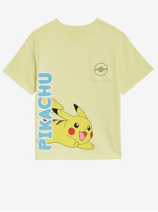 Žluté dětské tričko s motivem Pokémonů Marks & Spencer   