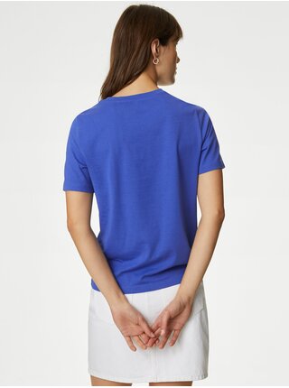 Modré dámske tričko Marks & Spencer