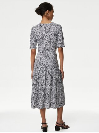 Čierne dámske džersejové midi šaty Marks & Spencer