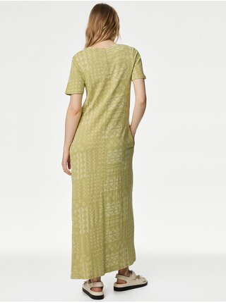 Zelené dámske midi šaty Marks & Spencer