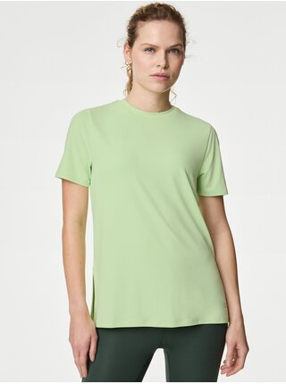 Svetlo zelené dámske športové tričko so sieťovinou na chrbte Marks & Spencer