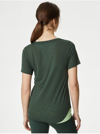 Zelené dámske dvojvrstvové tričko Marks & Spencer