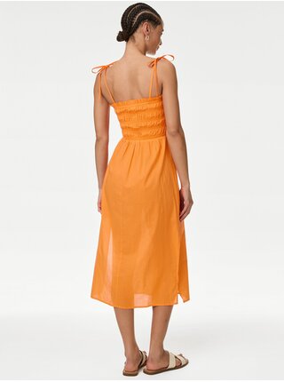 Oranžové dámské letní šaty Marks & Spencer   