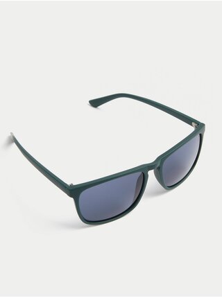 Tmavě zelené pánské sluneční brýle Marks & Spencer 