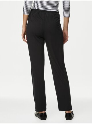Čierne dámske džersejové nohavice Marks & Spencer