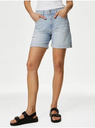 Svetlomodré dámske džínsové kraťasy Marks & Spencer