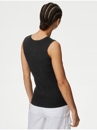 Čierna dámska sveterová vesta Marks & Spencer