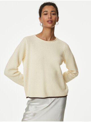 Krémový dámsky sveter Marks & Spencer