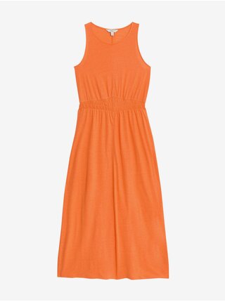 Oranžové dámské šaty Marks & Spencer   