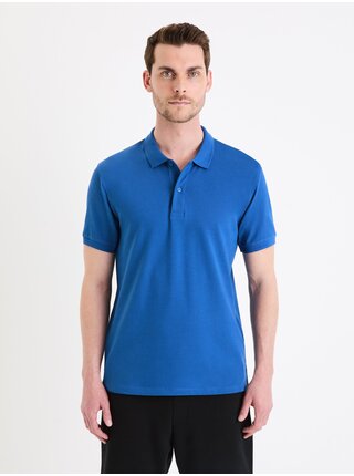 Modré pánské polo tričko Celio Teone