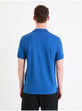 Modré pánske polo tričko Celio Teone