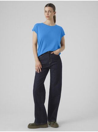 Modré dámské tričko Vero Moda Ava
