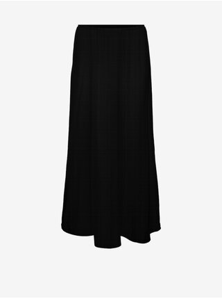 Černá dámská květovaná maxi sukně Vero Moda Alba