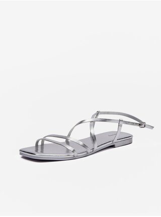 Dámské sandály ve stříbrné barvě ORSAY