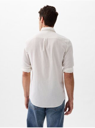 Bíla pánská lněná košile GAP 