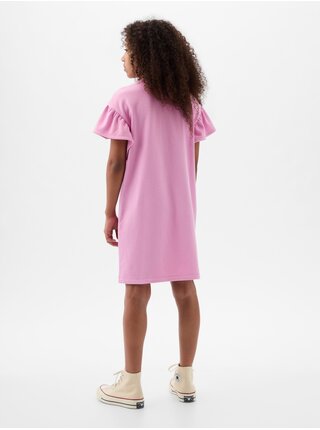 Ružové dievčenské mikinové šaty GAP