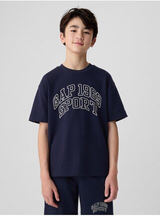 Tmavomodré chlapčenské tričko GAP 1969 Sport