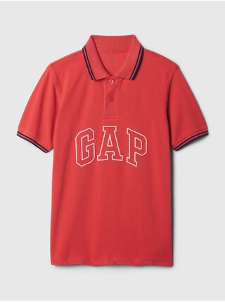 Červené chlapčenské polo tričko GAP