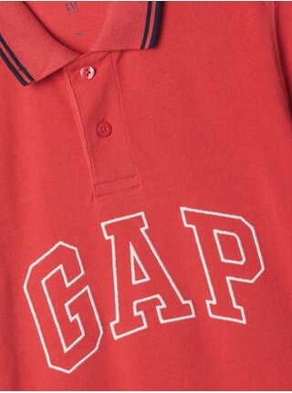 Červené chlapčenské polo tričko GAP