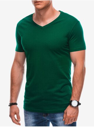 Zelené pánske basic tričko Edoti