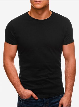 Čierne pánske basic tričko Edoti