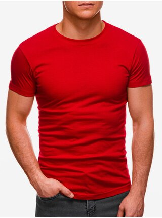 Červené pánske basic tričko Edoti