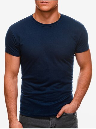 Tmavě modré pánské basic tričko Edoti