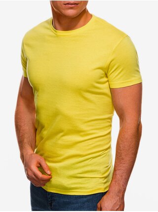 Žlté pánske basic tričko Edoti