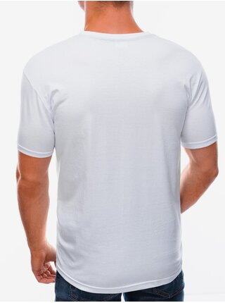 Biele pánske tričko s potlačou Edoti