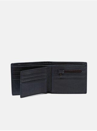 Tmavě modrá pánská kožená peněženka Edoti