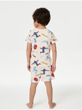Krémové chlapčenské pyžamo s motivom Spider-Man Marks & Spencer