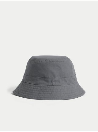 Šedo-modrý obojstranný klobúk Marks & Spencer