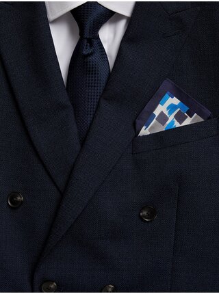 Pánská sada hedvábného klopového kapesníku a kravaty Marks & Spencer   